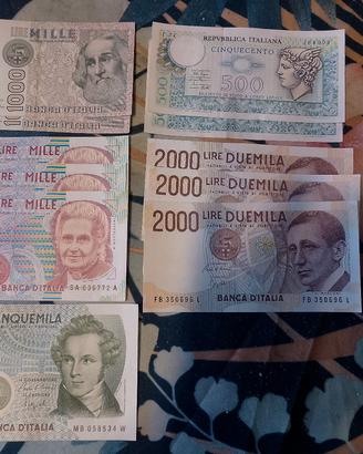 Banconote lire Italiane 