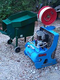 Compressore e defogliatrice olive