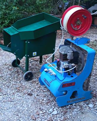 Compressore e defogliatrice olive