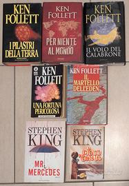LOTTO 7 LIBRI KEN FOLLETT, STEPHEN KING, ED. MISTE
