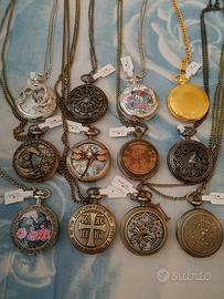 SET 12 OROLOGI DA TASCHINO ARTIGIANALI