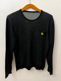 🧶 Maglione Uomo Stone Island Nero – Knit Vintage