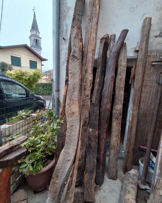 travi antiche in castagno 
