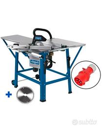 troncatrice Scheppach con banco di lavoro completo