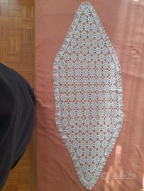 Runner uncinetto vintage, 135x50