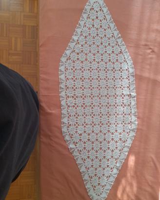 Runner uncinetto vintage, 135x50