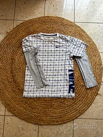 Maglia maniche lunghe Nike fantasia quadri