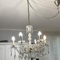 Lampadario a gocce in cristallo 6 luci – Eleganza