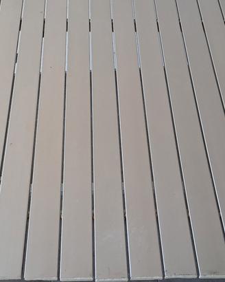 tavolo a tapparella pieghevole in alluminio