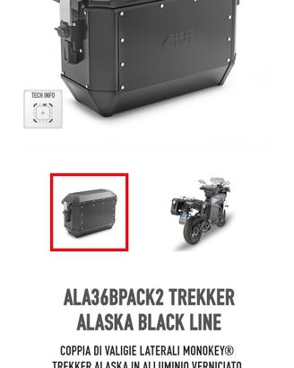 Valigie laterali GIVI Trekker Alaska Black Line AL