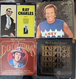 LOTTO 6 VINILI VINTAGE: Ray Charles, Andy Williams