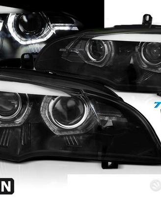 Fari anteriori XENON BMW X5 E70 07-10 Angel LED 3D