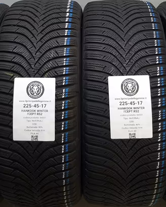 4 GOMME 225 45 17 HANKOOK A64551
