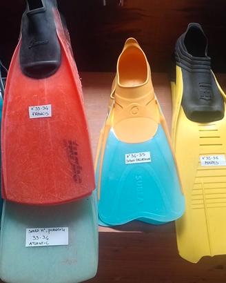 Pinne snorkeling varie misure