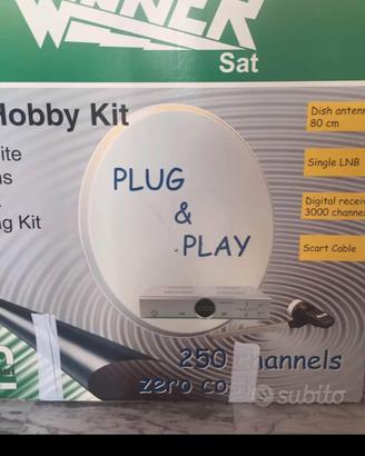 kit parabola satellitare con occhio