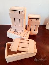 Scatoline in legno di Tiglio Mod. 4