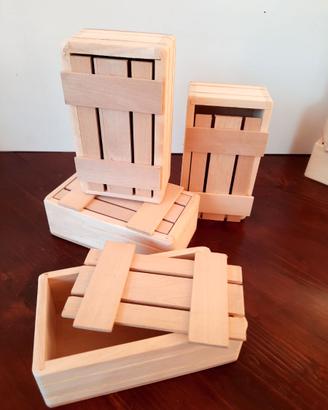 Scatoline in legno di Tiglio Mod. 4