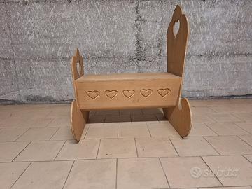 culla in legno artigianale