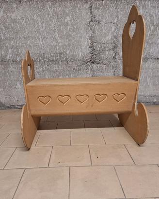 culla in legno artigianale