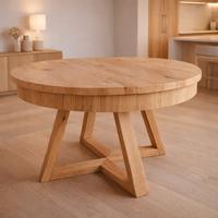 Tavoli in legno ovali o rotondi allungabili