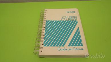 Manuale stampante Epson FX-800 FX-1000,