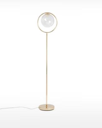 Lampada da terra oro a sfera