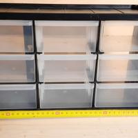 Contenitore 9 cassetti trasparenti della stanley