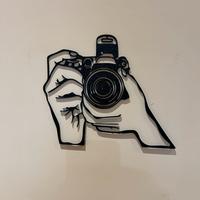 Line Art Fotocamera Reflex Stampa 3D