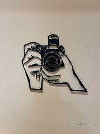 Line Art Fotocamera Reflex Stampa 3D