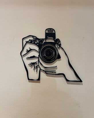 Line Art Fotocamera Reflex Stampa 3D