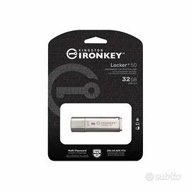 32GB pendrive USB Kingston crittografata metallo