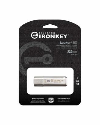 32GB pendrive USB Kingston crittografata metallo