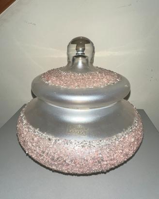 Vaso con coperchio in vetro di Murano