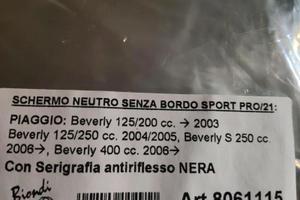 Parabrezza Schermo Neutro Sport Pro/21