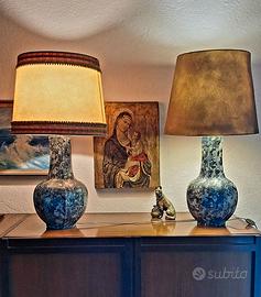COPPIA DI LAMPADE VINTAGE DA TAVOLO