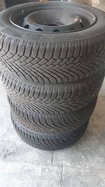 4 gomme termiche Continental 195/65 R15 + cerchi