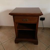 4 comodini in legno arte povera