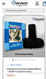 cuscino ortopedico Rubytech
