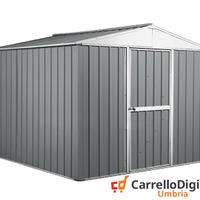 Box porta attrezzi lamiera 276x260 grigio chiaro