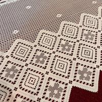 Elegante tessuto in pizzo bianco