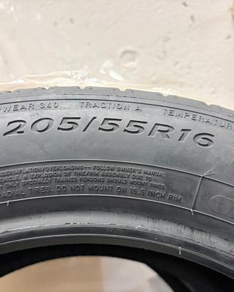 Pneumatici estivi nuovi 205/55/R16