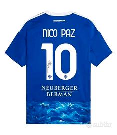 Maglia Como 25-26 di Nico Paz Autografata