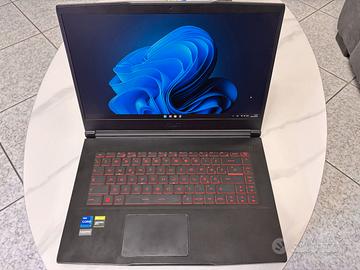 Laptop Gaming MSI GTX1650 I7-11gen 8gb ram 512ssd