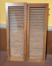 3  persiane in legno 150 x 51 
