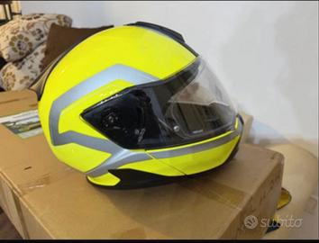 Coppia caschi bmw system 7 fluo