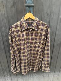 Camicia Burberry nera gialla e rossa