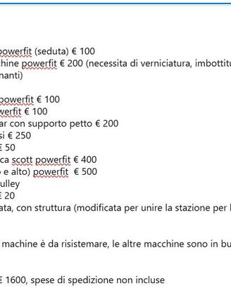 Palestra attrezzatura macchinari bilanciere