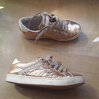 Scarpe bambina jarrett pelle oro n. 35