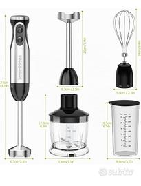 set frullatore a immersione 3 in 1 nuovo