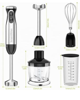 set frullatore a immersione 3 in 1 nuovo